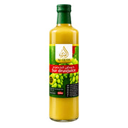 Glasflaska med Al Quds sur druvjuice 500ml syrlig druvsaft för matlagning.