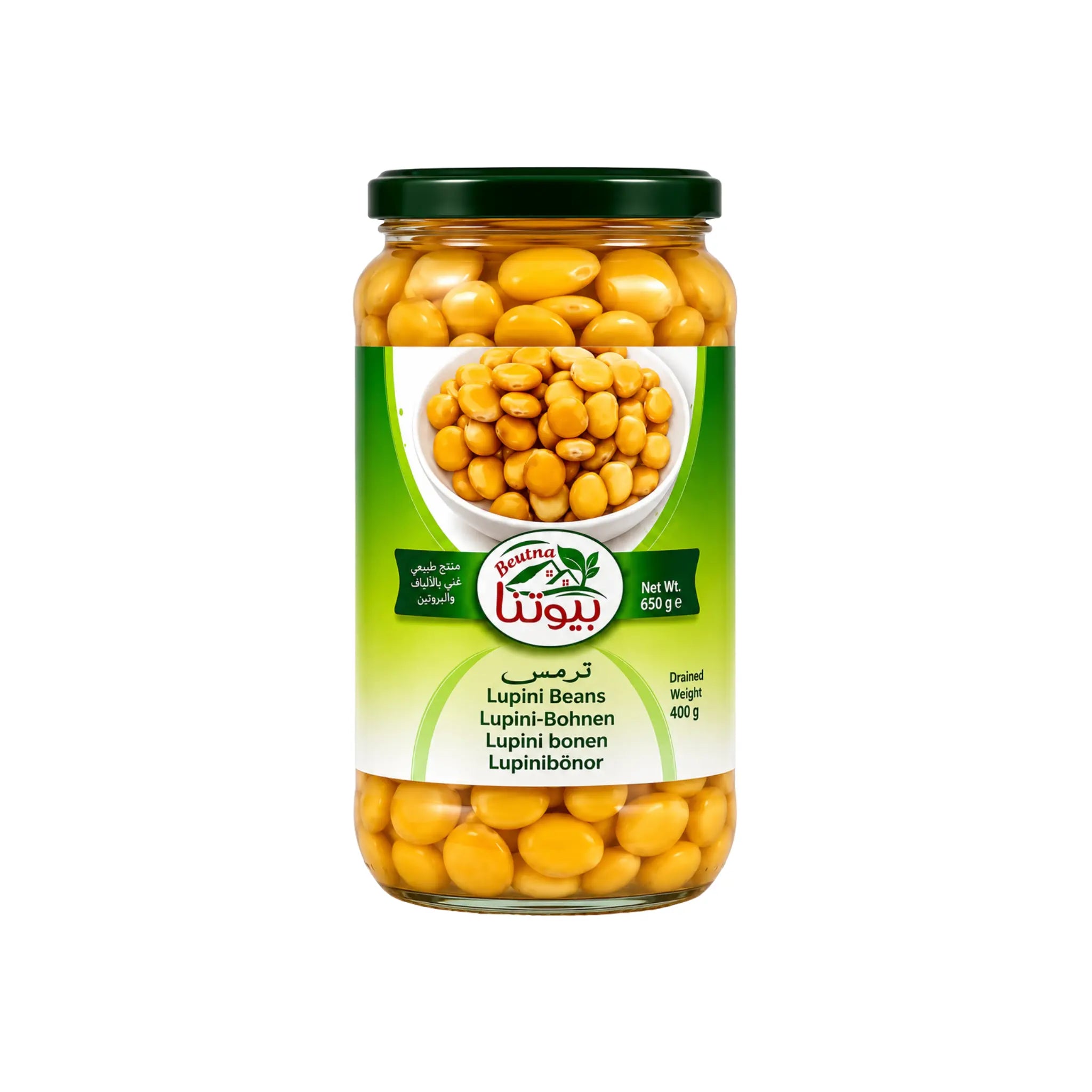 Beutna Lupinibönor 650g