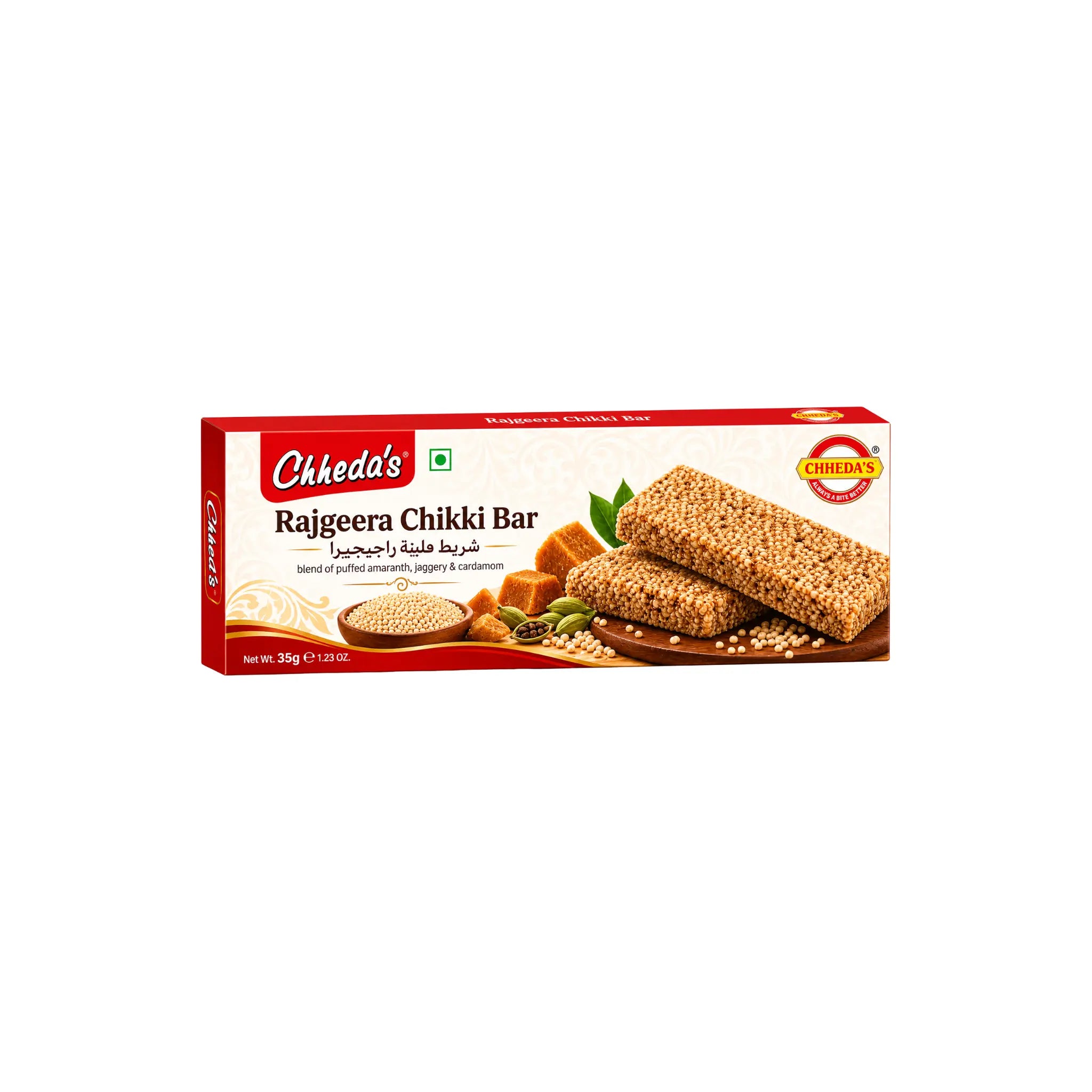 Chheda's Rajgeera Chikki 35g – Nyttiga Indiska Amarantbars