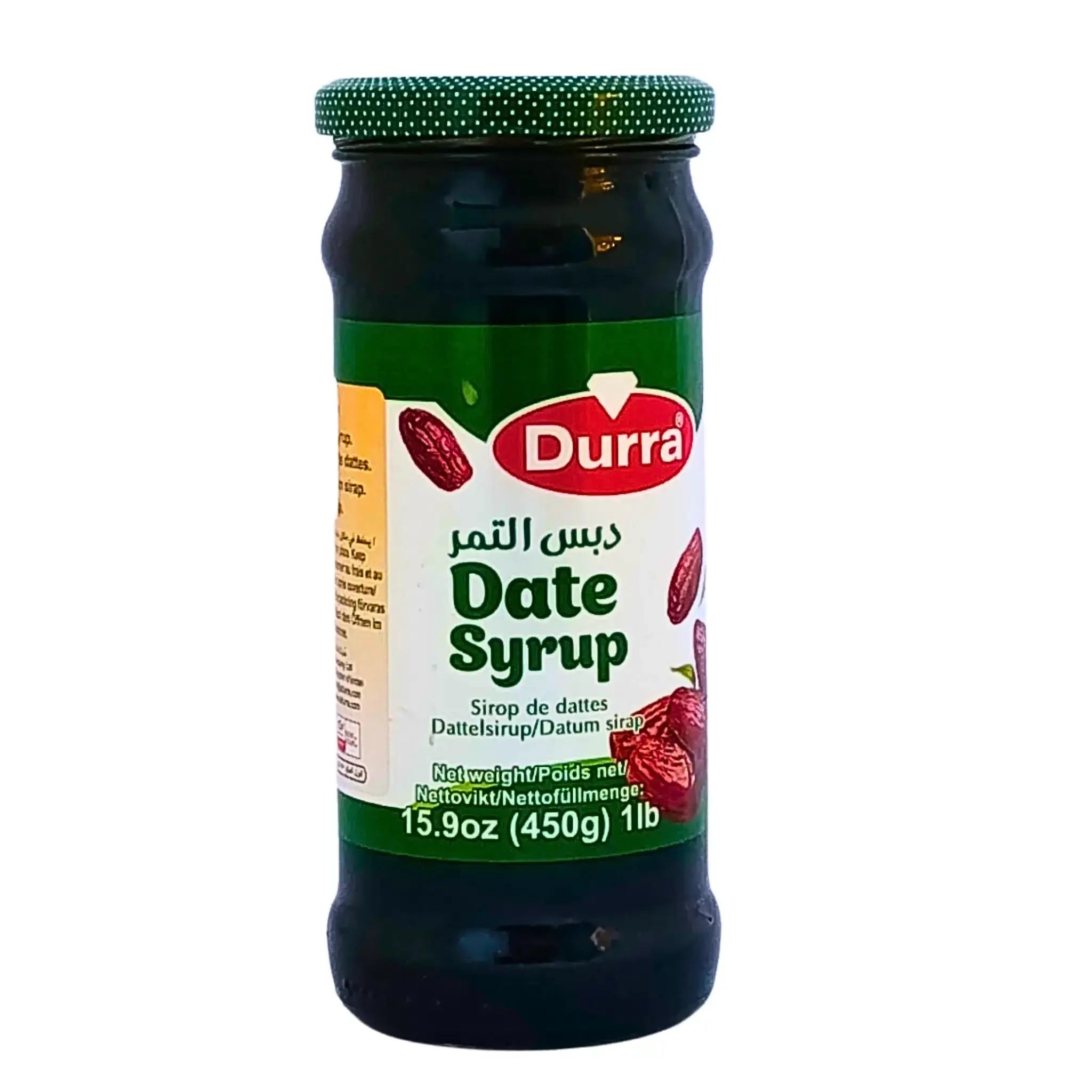 Glasburk med Durra dadelsirap 450g, orientaliskt datum sirap
