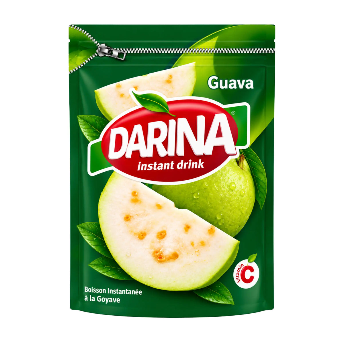 Guavasaftpulver i påse med Darina-logotyp
