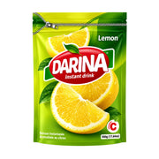 Darina citronjuicepulver 500 g i grön ståpåse med citronskivor