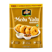 200g förpackning av Deepak Medu Vada Mix för tillagning av indiska friterade linsdonuts.