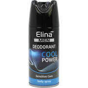 Elina Men deodorant spray Cool Power svart flaska, sensitive care, body spray för män