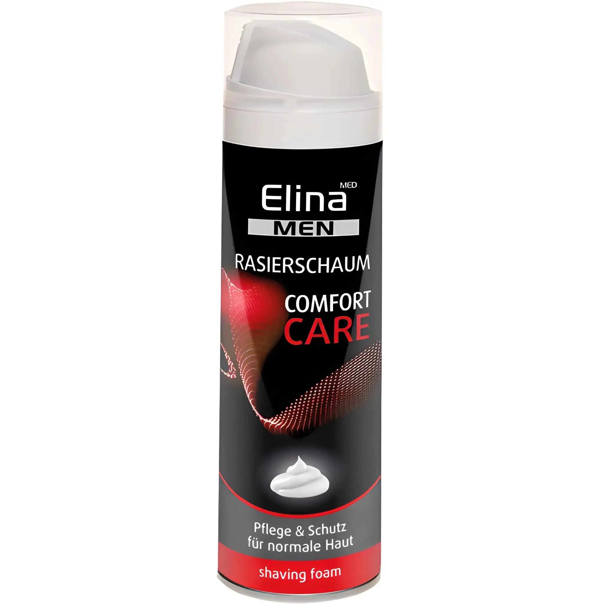 Elina Men raklödder Comfort Care för normal hud, svart och röd förpackning