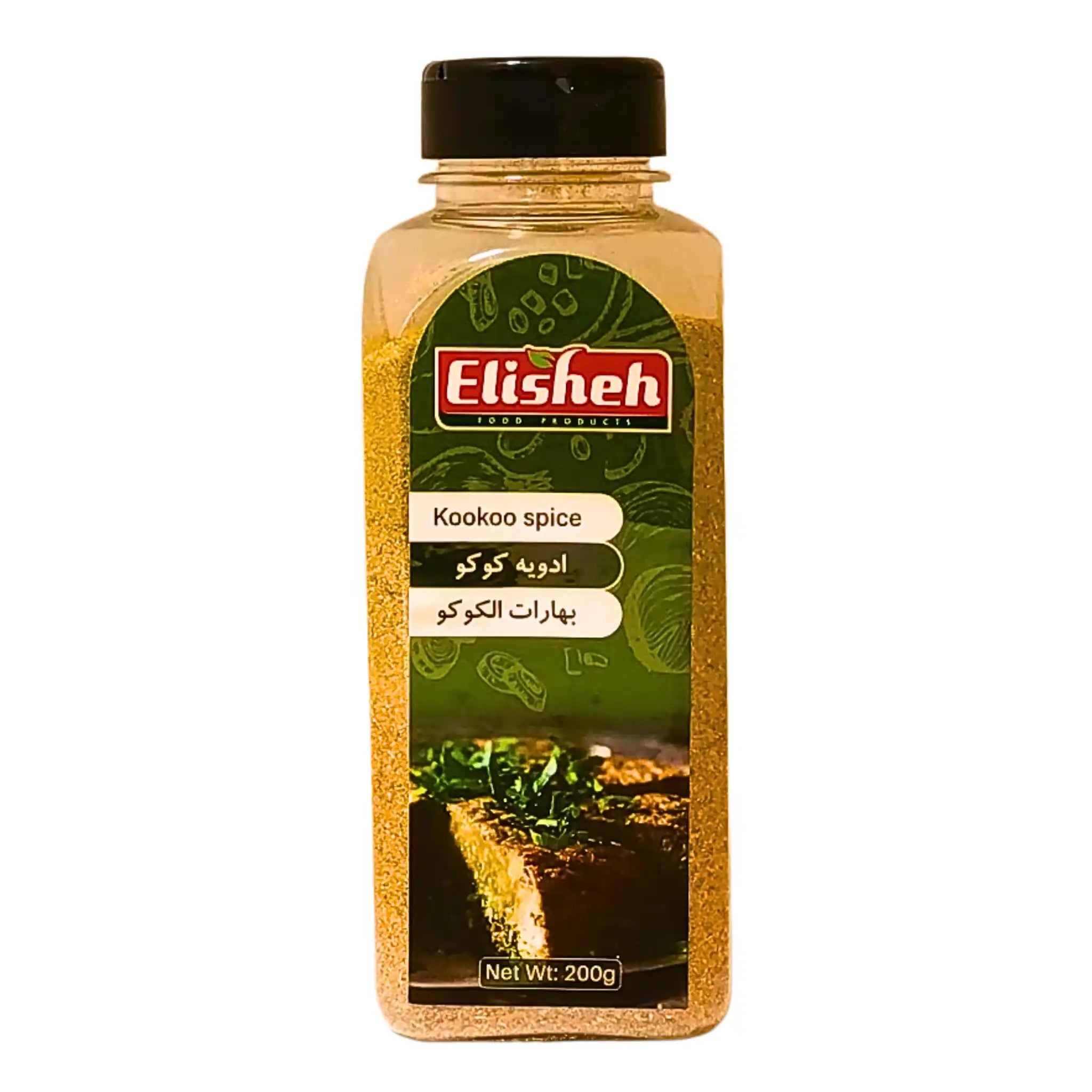 Kookoo krydda 200g i plastburk med grön etikett, orientaliska smaker.