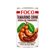 Foco tamarinddryck i burk, 350 ml, med frukt- och bladmotiv