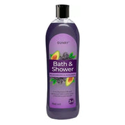 Flaska Gunry Bath & Shower björnbär och avokado 700 ml, lila design för bad och duschgel.