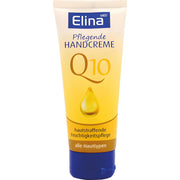 Gul tub handkräm Q10 för alla hudtyper, återfuktande och huduppstramande.