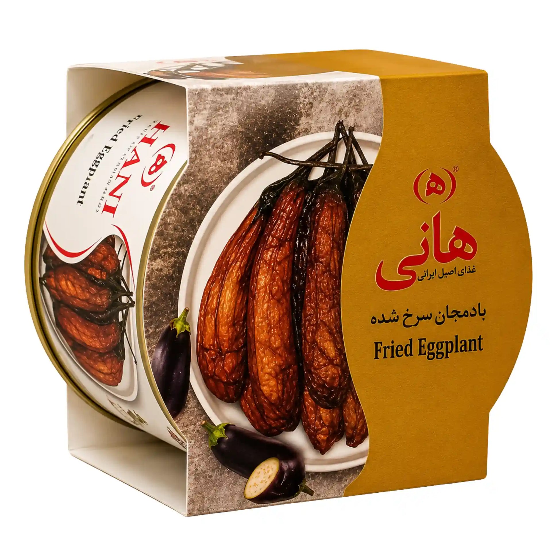 Hani friterad aubergine, 480 g, förpackning