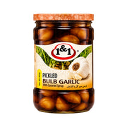 En glasburk 1&1 Inlagd Röd Vitlök Hel 720g Iransk traditionell delikatess