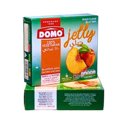 DOMO gelédessert i förpackning, persika-/peachsmak, 85 g