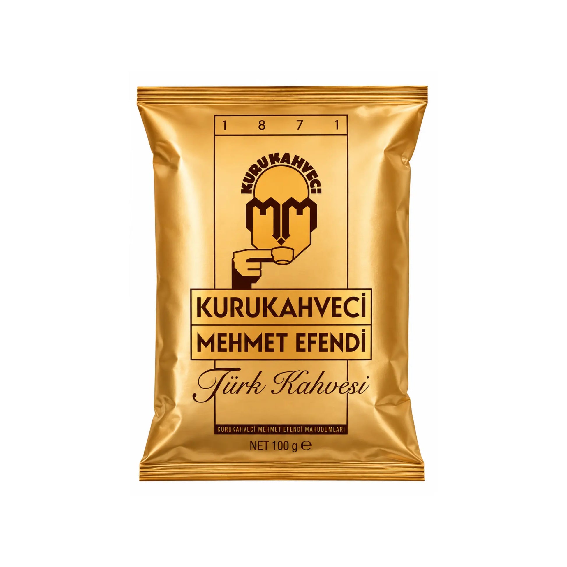 Turkiskt kaffe i guldpåse: Kurukahveci Mehmet Efendi, 100 g