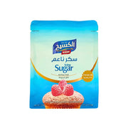 Kasih extra fin florsocker 300g påse med cupcake och hallon, bakningsprodukt.