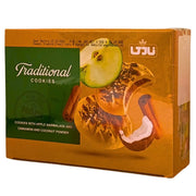 Kakor med äppelmarmelad, kanel och kokos i en färgglad förpackning, orientaliska kakor 500g