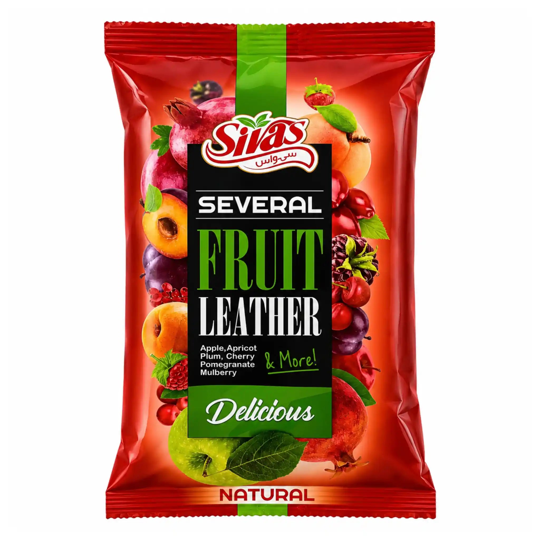 Sivas fruktläder i röd påse, Natural, fruktmix
