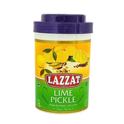 Lime pickle i olja 1 kg burk, skivad lime och kryddor på etiketten, orientaliska smaker