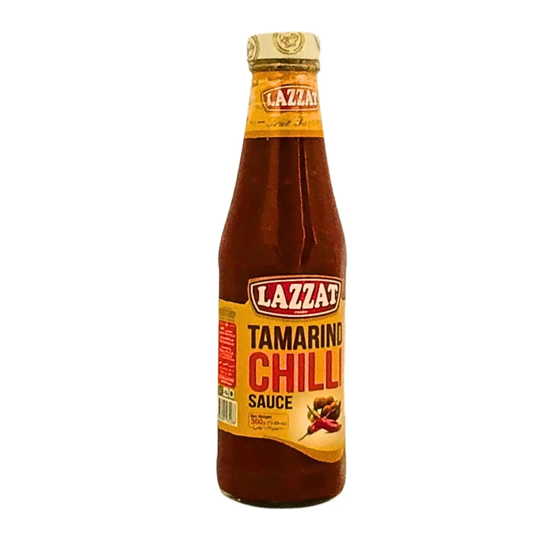Lazzat tamarind chili sås i glasflaska, smakrik asiatisk kryddig sås, 330g