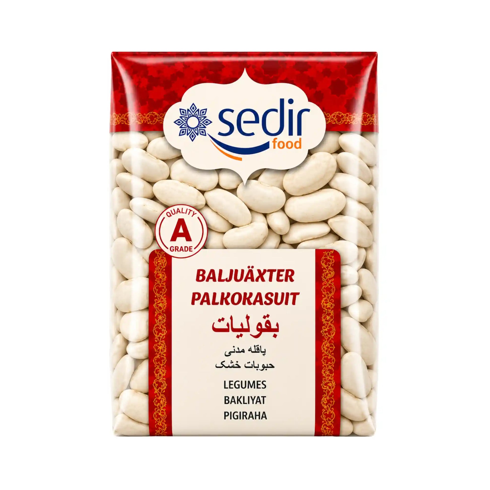 Säck med vita baljväxter (palkorakasuît) från sedlin food, 800 g