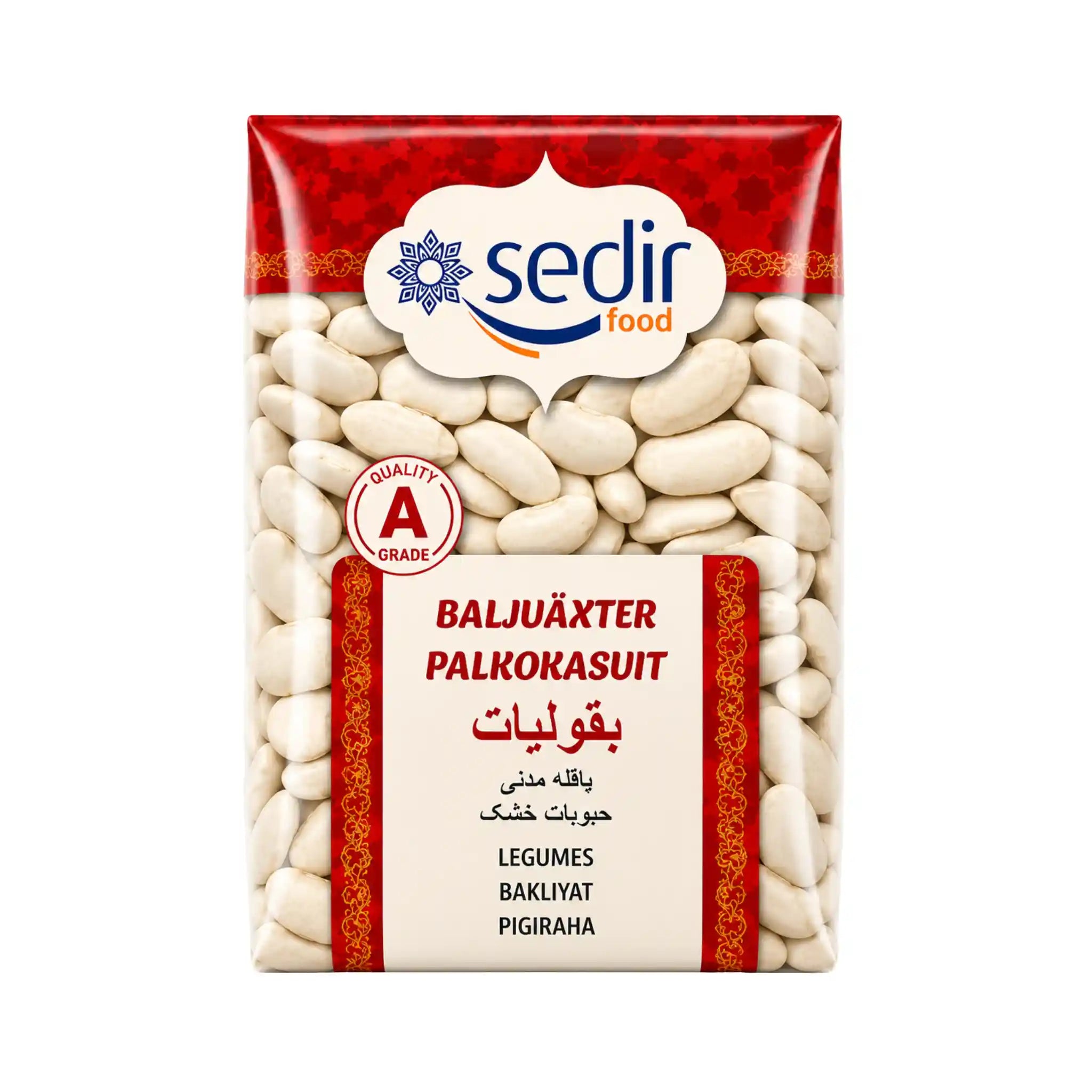 Säck med vita baljväxter (palkorakasuît) från sedlin food, 800 g