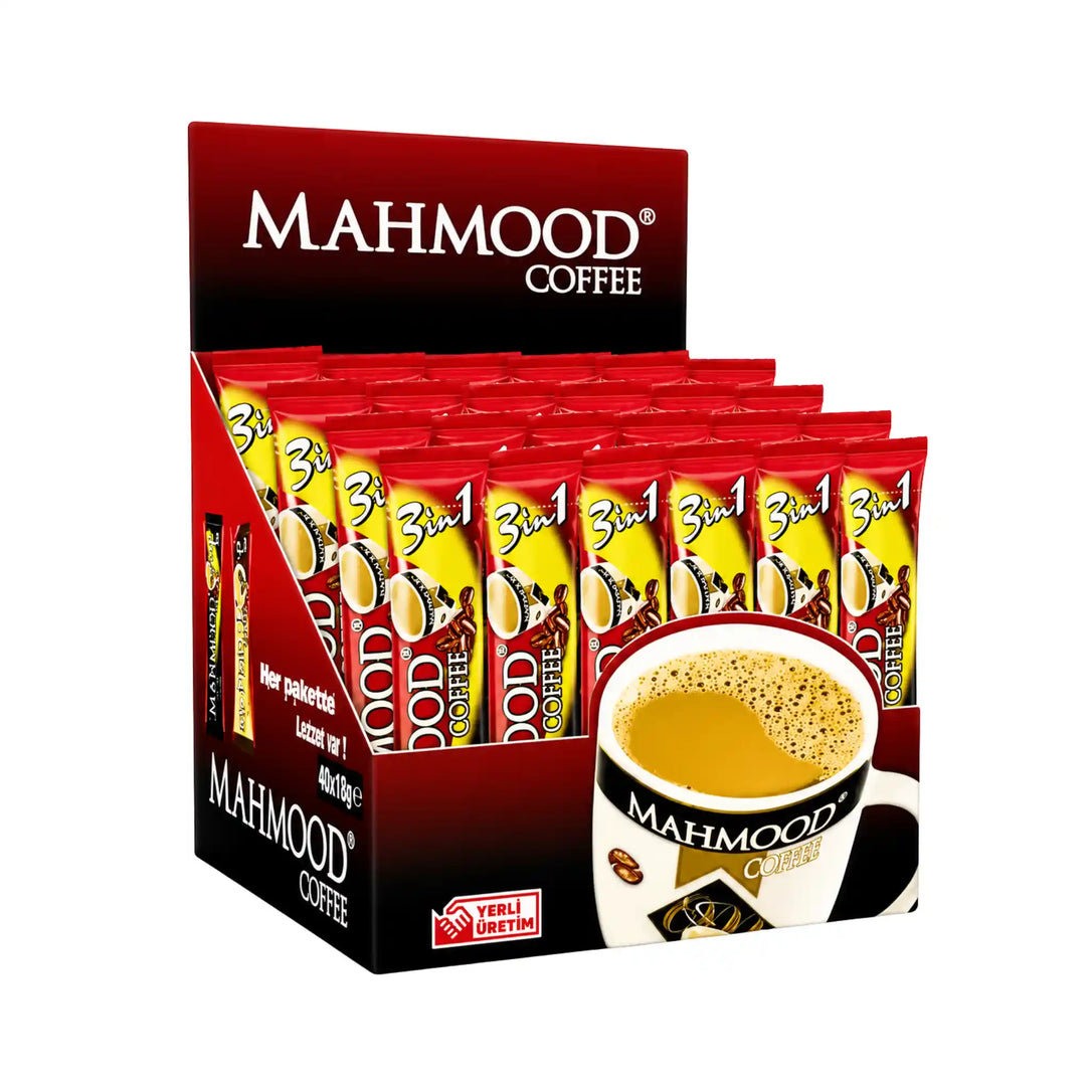 Mahmood Kaffe 3 i 1 - Snabbkaffe med Mjölk & Socker x24 | shirdill.com