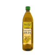 Novali salladsolja 900 ml plastflaska med grön kork, neutral bakgrund