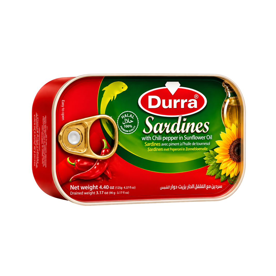 Durra Sardiner Stark 125g – Smakrikt och Kryddigt från Marocko