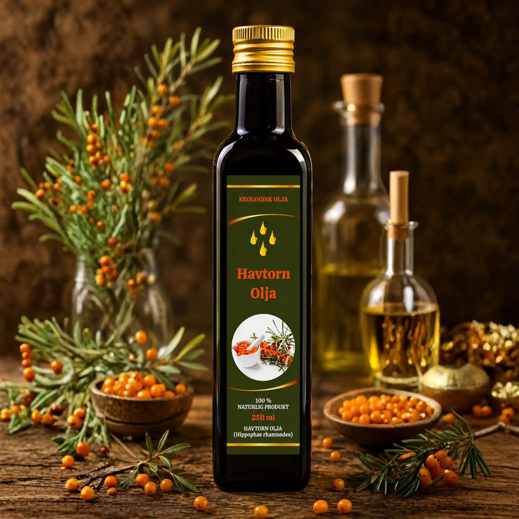 Shirdell Havtornsolja 250ml – Kallpressat Guld för Hud & Cellförnyelse