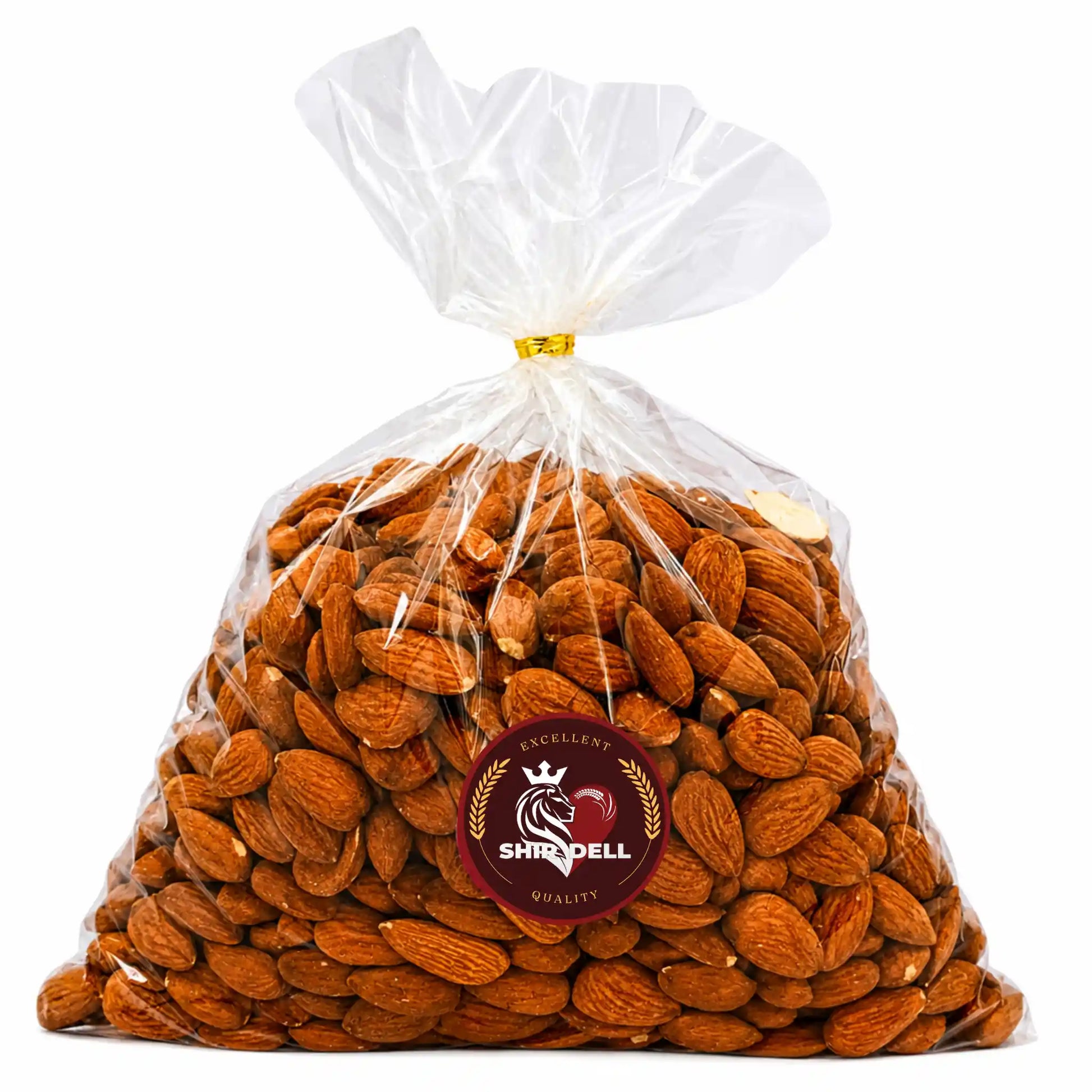 Naturella mandlar i plastpåse med Shirdell-märke, 1 kg
