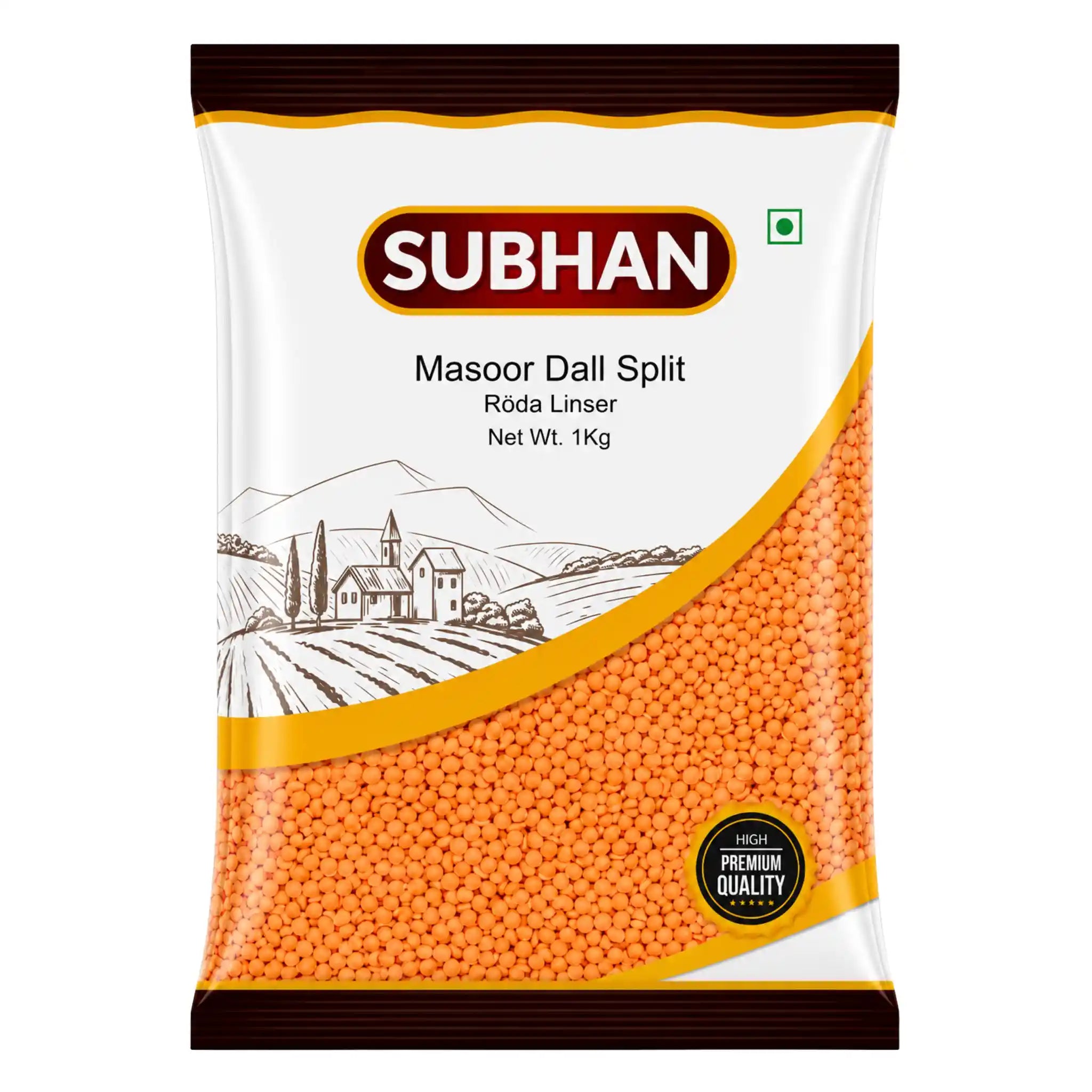 Subhan Masoor dal - splittrade röda linser 1kg