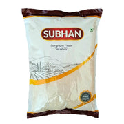 Subhan sorghummjöl 1 kg i förpackning, orientaliskt glutenfritt mjöl, ljust motiv