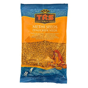 TRS påse med bockhornsklöverfrön, 100g, orientaliska kryddor, orange och blå förpackning
