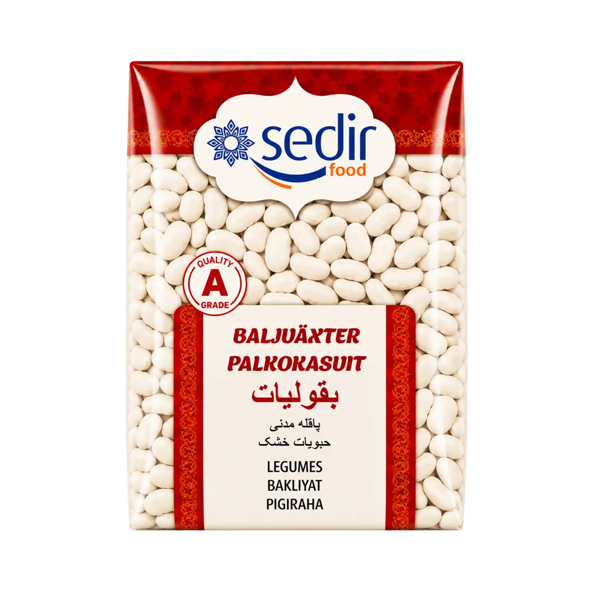 Paket med vita bönor Sedir, baljväxter