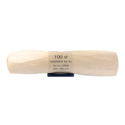 Vit rulle med 100 insatspåsar 30L HD, avfallspåsar, 520x580mm, för hushåll eller företag