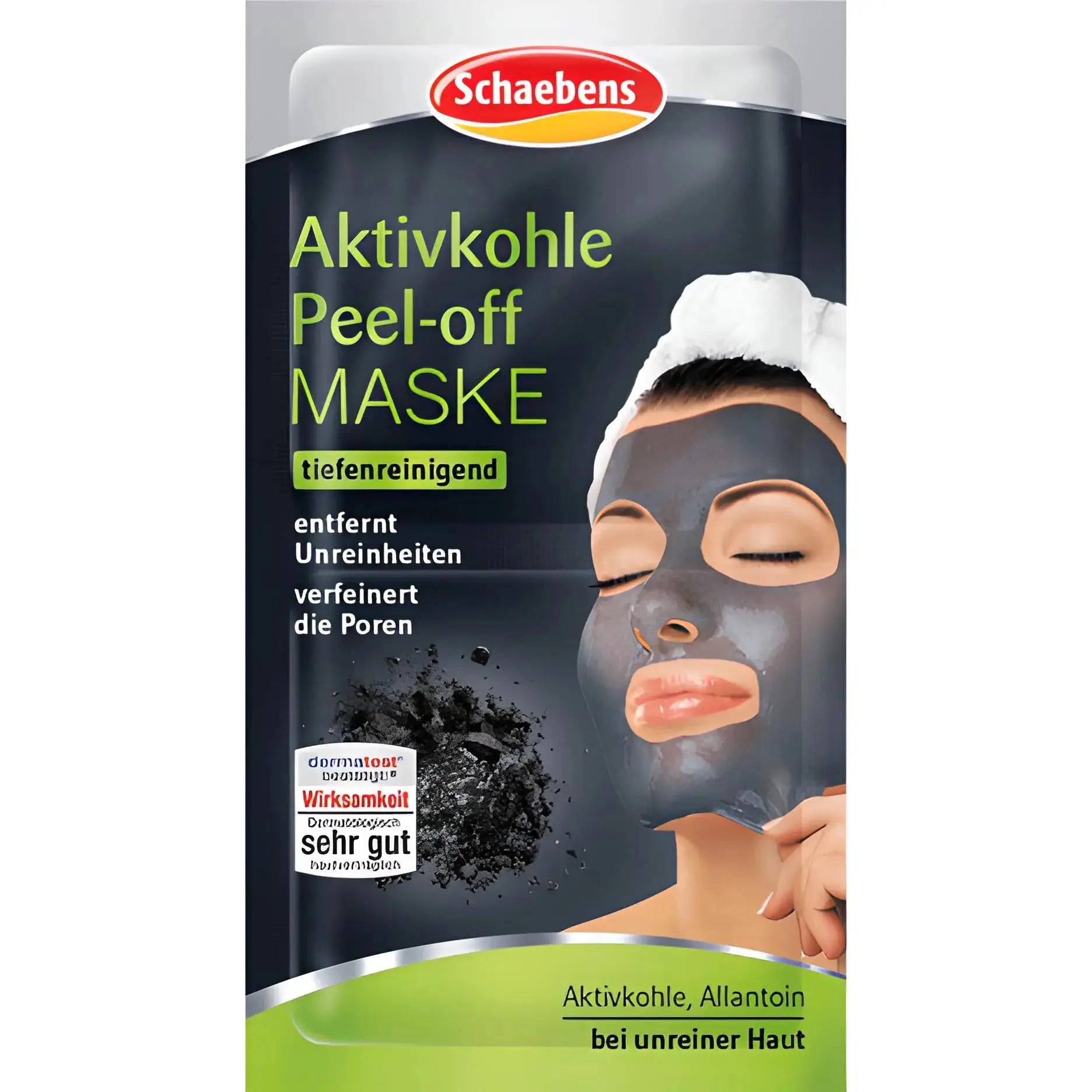 Ansiktsmask med aktivt kol peel-off för djuprengöring och porförfinande hudvård